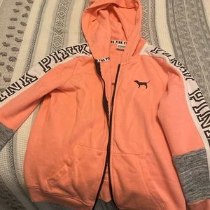 peach/orange PINK sweater